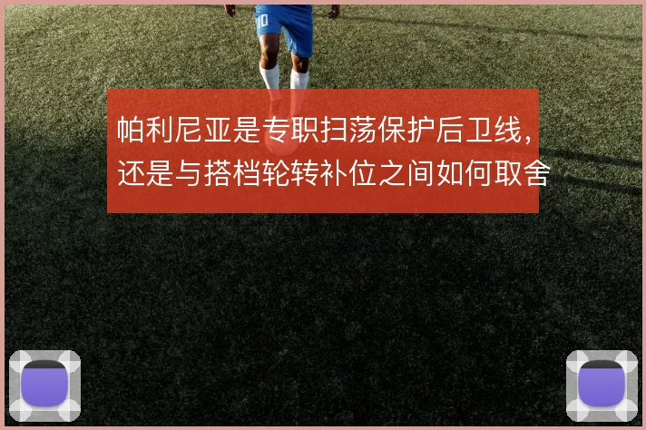 帕利尼亚是专职扫荡保护后卫线，还是与搭档轮转补位之间如何取舍